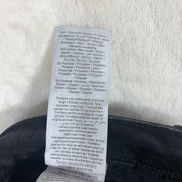 DENIM HUNTER distressed 5 pocket  black skinny jeans  size 29 - Picture 14 of 16